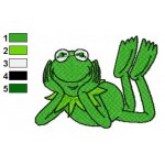 Sesame Street Kermit the Frog 01 Embroidery Design